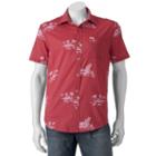 Men's Sonoma Goods For Life&trade; Flexwear Modern-fit Plaid Stretch Button-down Shirt, Size: Medium, Med Red