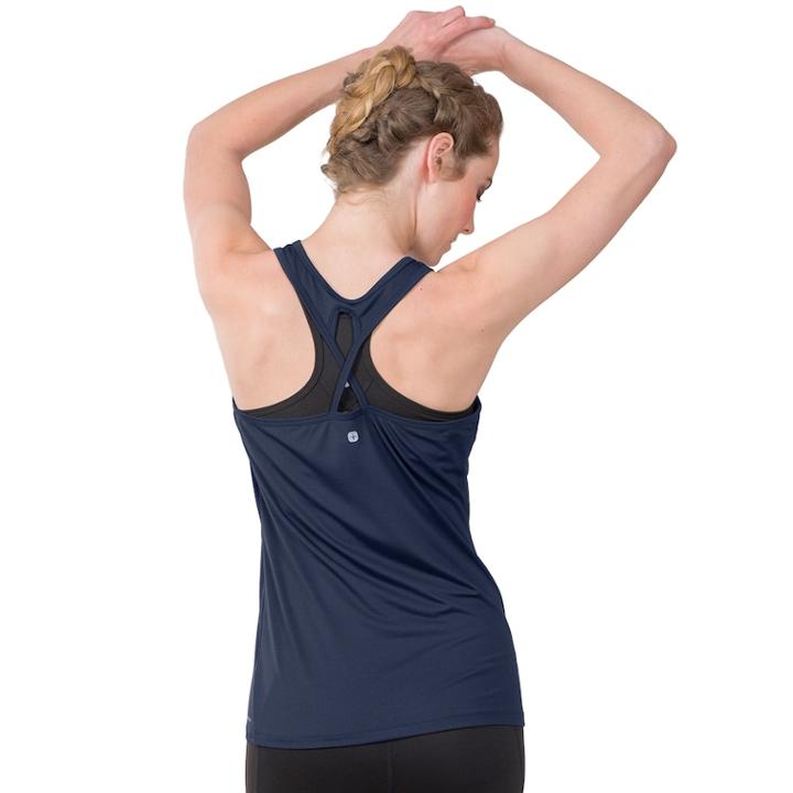 Women's Soybu Victory Strappy Racerback Tank Top, Size: Xxl, Dark Blue