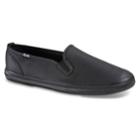 Keds Champion Women's Slip-on Leather Shoes, Size: 10 Wide, Black