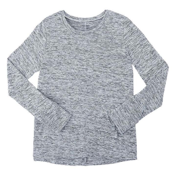 Girls 7-16 & Plus Size French Toast Marled Knit Top, Girl's, Size: 10-12 Plus, Black