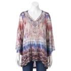 Women's World Unity Crochet High-low Tunic, Size: Small, Med Brown
