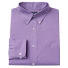 Men's Croft & Barrow&reg; Fitted Easy-care Button-down Collar Dress Shirt, Size: 15-32/33, Med Purple