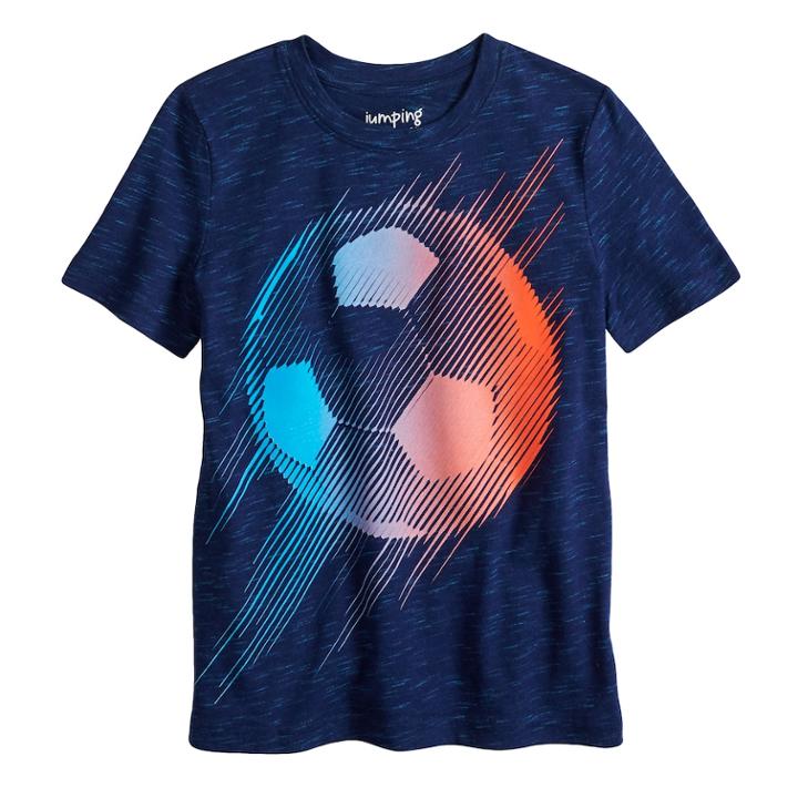 Boys 4-10 Jumping Beans&reg; Abstract Print Graphic Tee, Size: 7, Dark Blue