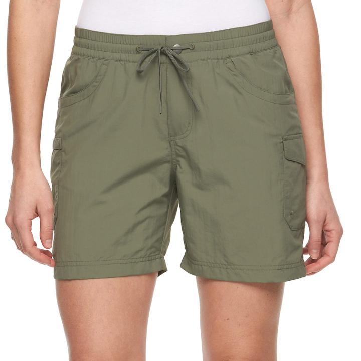 Women's Columbia Amberley Stream Cargo Shorts, Size: Xl, Med Green