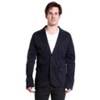 Men's Excelled Slim-fit Peached Blazer, Size: Xl, Blue