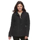 Women's Kc Collections Diamond Quilted Jacket, Size: Small, Black