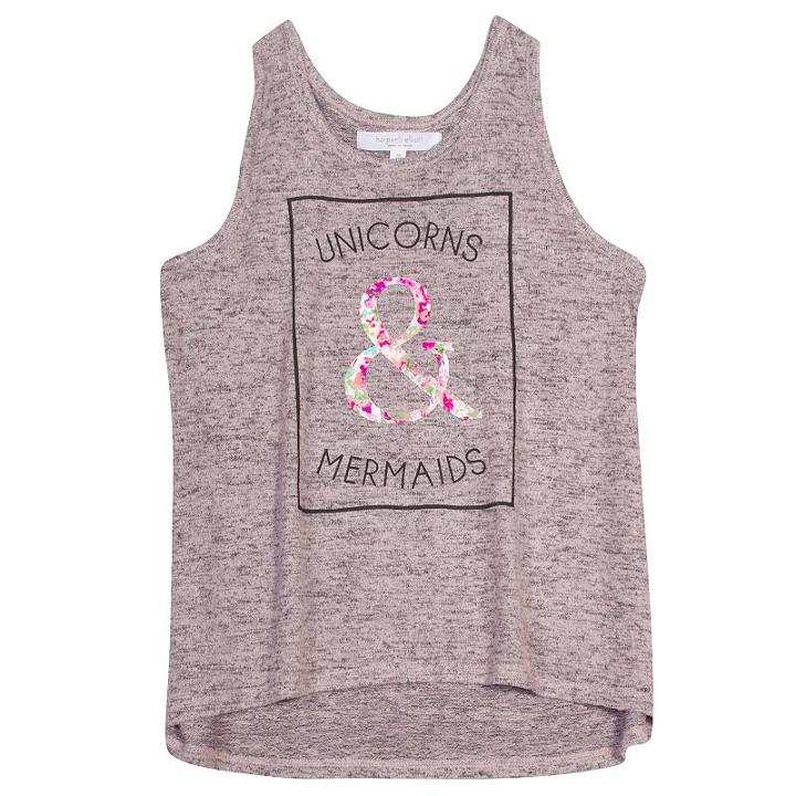 Girls 7-16 Harper & Elliott Brushed Hatchi Graphic Tank Top, Girl's, Size: Small, Lt Purple