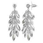 Simply Vera Vera Wang Marquise Fringe Nickel Free Drop Earrings, Women's, Silver