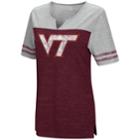 Women's Campus Heritage Virginia Tech Hokies On The Break Tee, Size: Large, Med Red