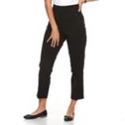 Women's Briggs Millennium Pull-on Ankle Pants, Size: 10, Black