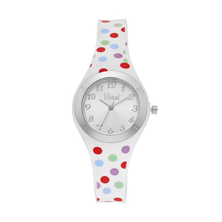 Vivani Women's Polka Dot Watch, Size: Small, Multicolor