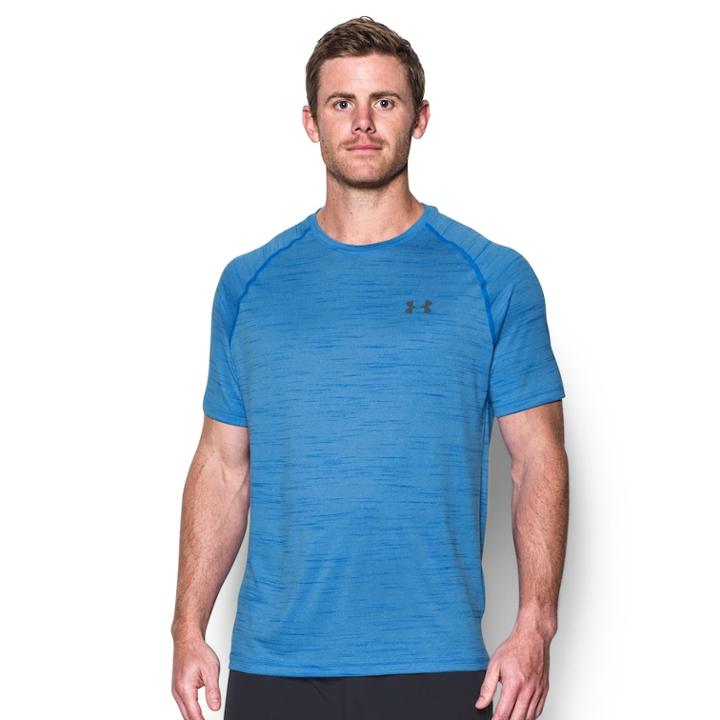 Men's Under Armour Tech Tee, Size: Large, Mako Blue Graphite