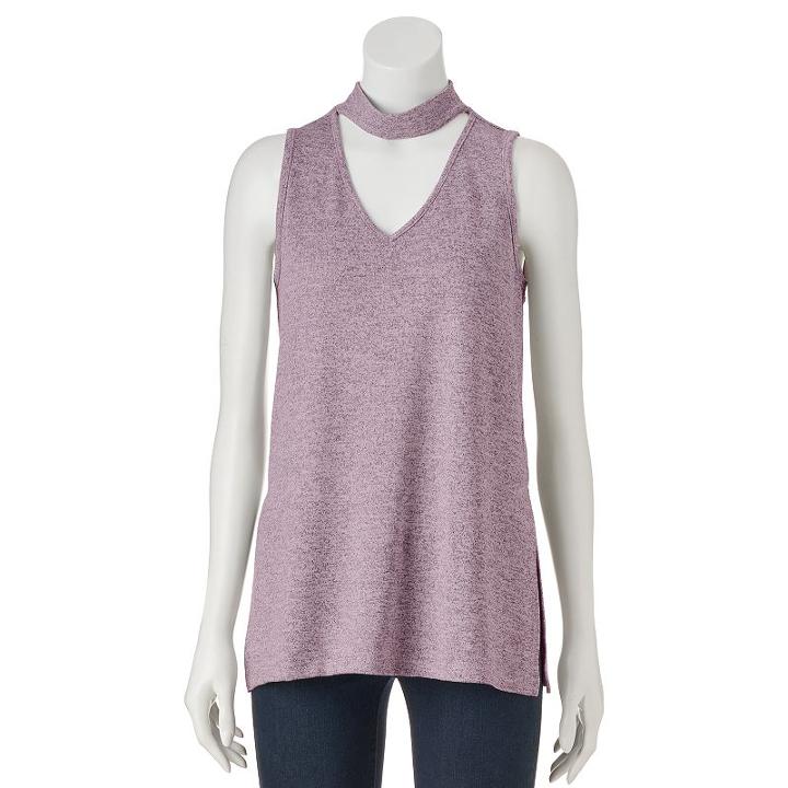 Juniors' Cloudchaser Choker Tank, Teens, Size: Large, Purple Oth