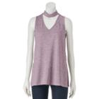 Juniors' Cloudchaser Choker Tank, Teens, Size: Large, Purple Oth