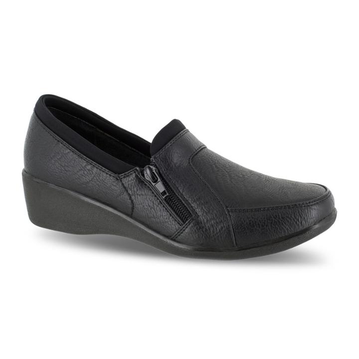 Easy Street Edith Women's Wedges, Size: Medium (7), Black