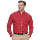 Big & Tall Van Heusen Classic-fit Checked Wrinkle-free Button-down Shirt, Men's, Size: 2xb, Dark Red