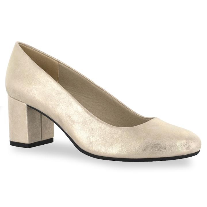 Easy Street Proper Women's High Heels, Size: Medium (10), Gold