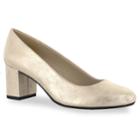 Easy Street Proper Women's High Heels, Size: Medium (10), Gold