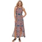 Petite Suite 7 Front Slit Maxi Dress, Women's, Size: 10 Petite, Red Blue Multi