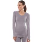 Women's Jockey Performance Long Sleeve Top, Size: Small, Med Grey