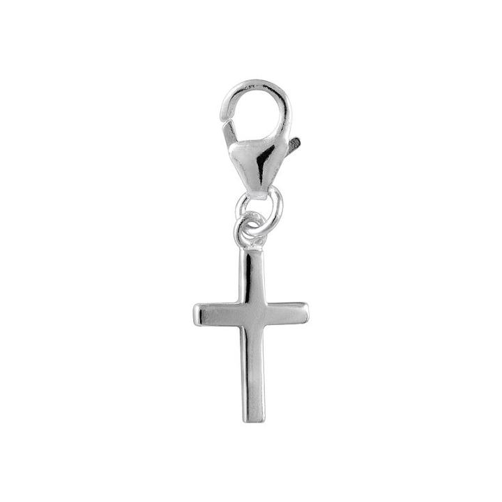 Personal Charm Sterling Silver Cross Charm, Women's