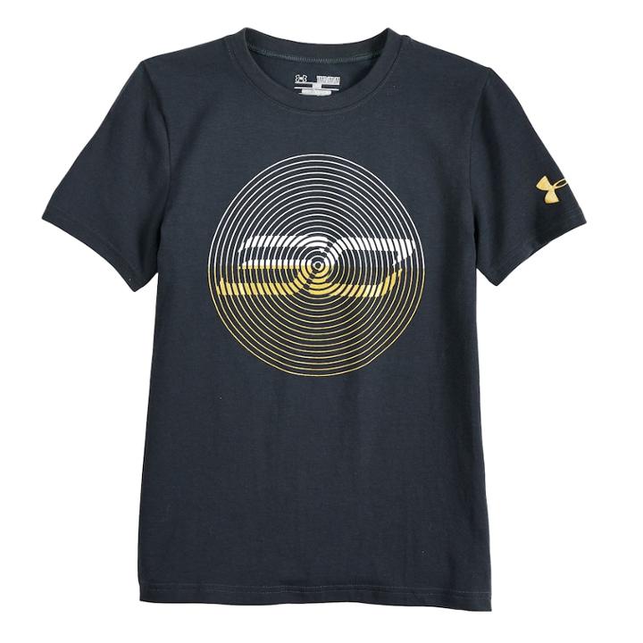 Boys 8-20 Under Armour Sc30 Curry Tee, Size: Large, Black