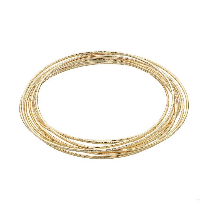 Lc Lauren Conrad Textured Bangle Bracelet Set, Women's, Gold