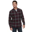 Men's Apt. 9&reg; Brushed Flannel Button-down Shirt, Size: Medium, Red