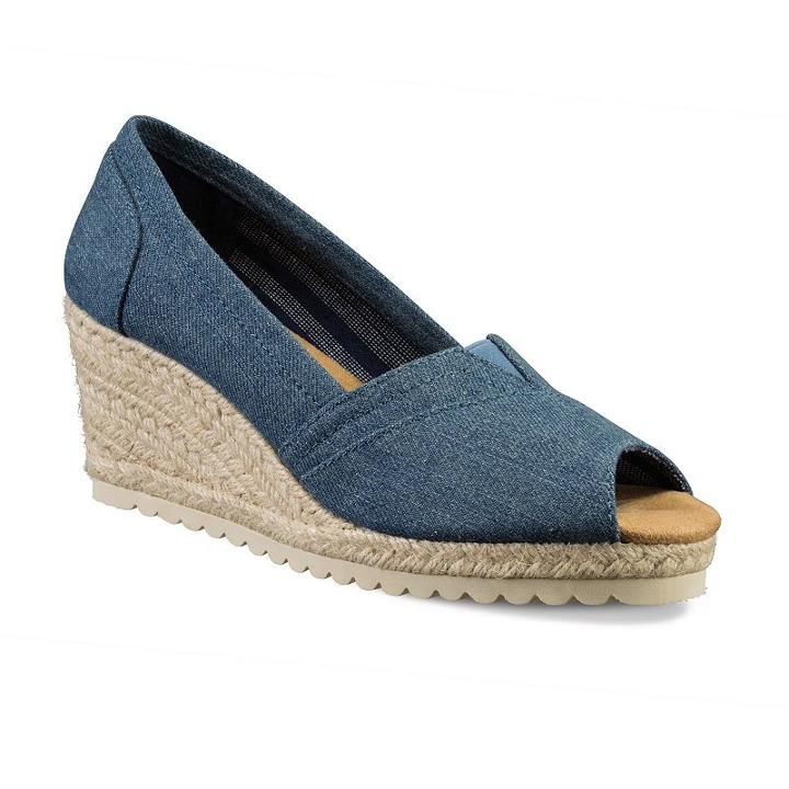 Skechers Cali Monarchs Women's Espadrille Wedges, Size: 8, White Oth