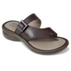 Eastland Townsend Women's Thong Wedge Sandals, Size: Medium (9), Dark Brown