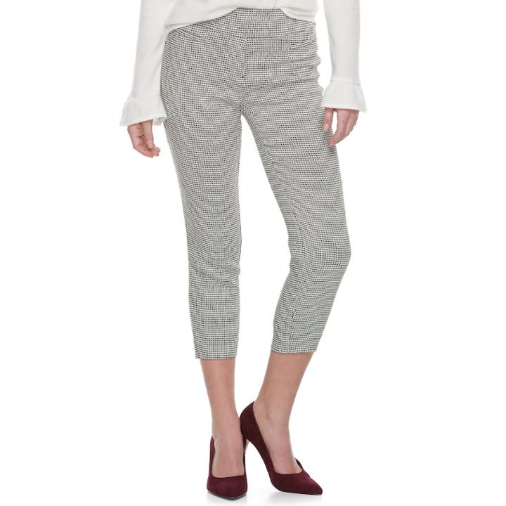 Women's Apt. 9&reg; Pull-on Capri Pants, Size: 8, White