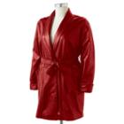 Women's Excelled Leather Coat, Size: Small, Red