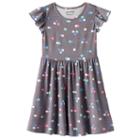 Girls 4-10 Jumping Beans&reg; Print Tee Dress, Girl's, Size: 7, Dark Grey
