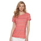 Women's Dana Buchman Dolman Mixed-media Top, Size: Xs, Red