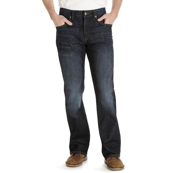 Men's Lee Modern Series Relaxed Bootcut Jeans, Size: 29x30, Dark Blue