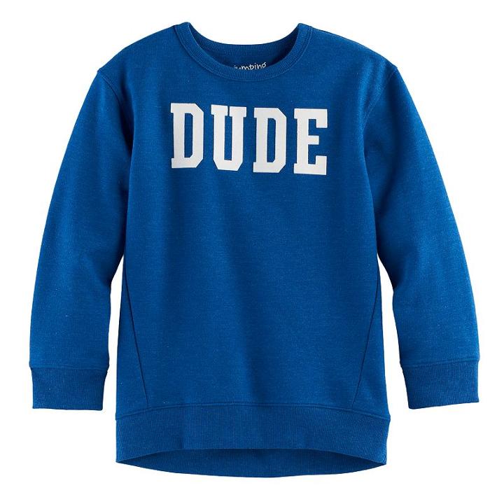 Boys 4-10 Jumping Beans&reg; Pullover Graphic Sweatshirt, Size: 7x, Blue