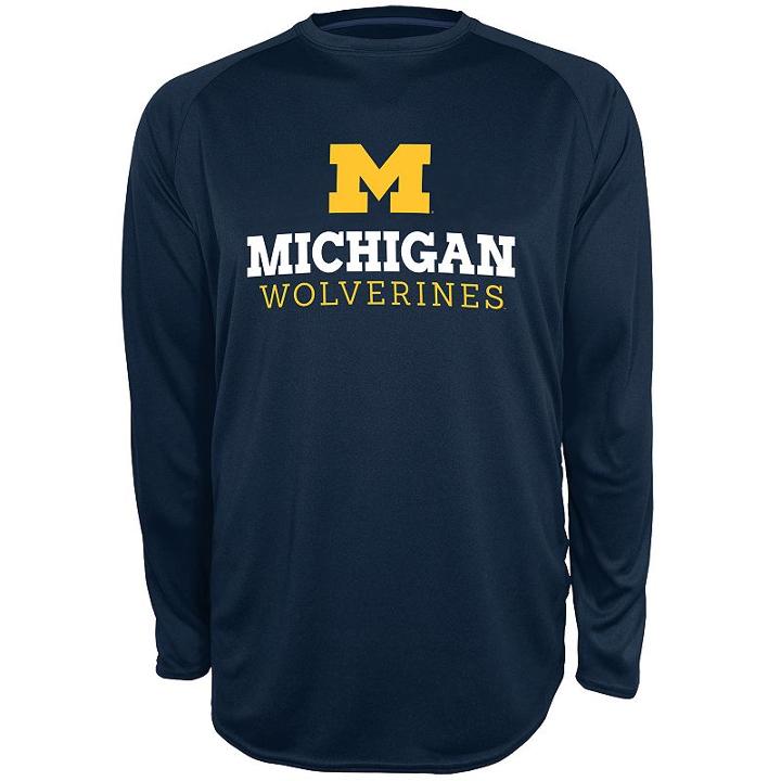 Men's Champion Michigan Wolverines Team Tee, Size: Small, Grey