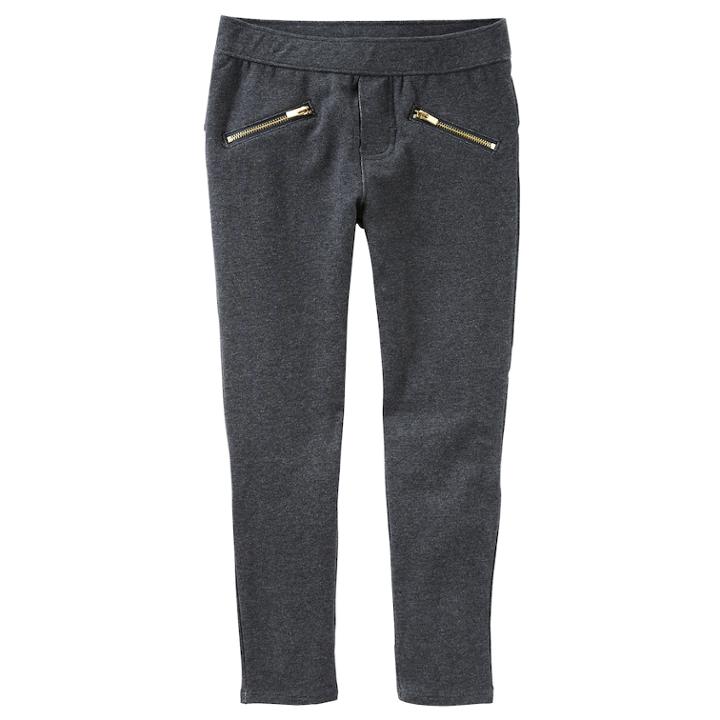 Girls 4-12 Oshkosh B'gosh&reg; French Terry Skinny Pants, Size: 12, Light Grey