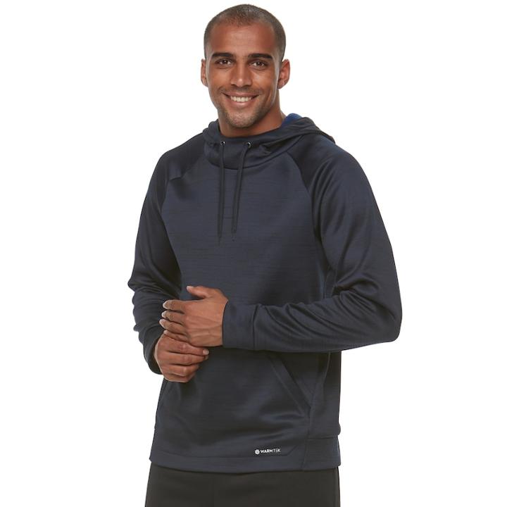 Men's Tek Gear&reg; Performance Fleece Pull-over Hoodie, Size: Small, Black