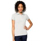 Juniors' Lee Uniforms Stretch Polo, Girl's, Size: Small, Light Grey