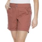 Women's Gloria Vanderbilt Maren Twill Shorts, Size: 12, Med Orange