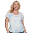 Juniors' Plus Size So&reg; Perfect Tee, Teens, Size: 3xl, Med Blue