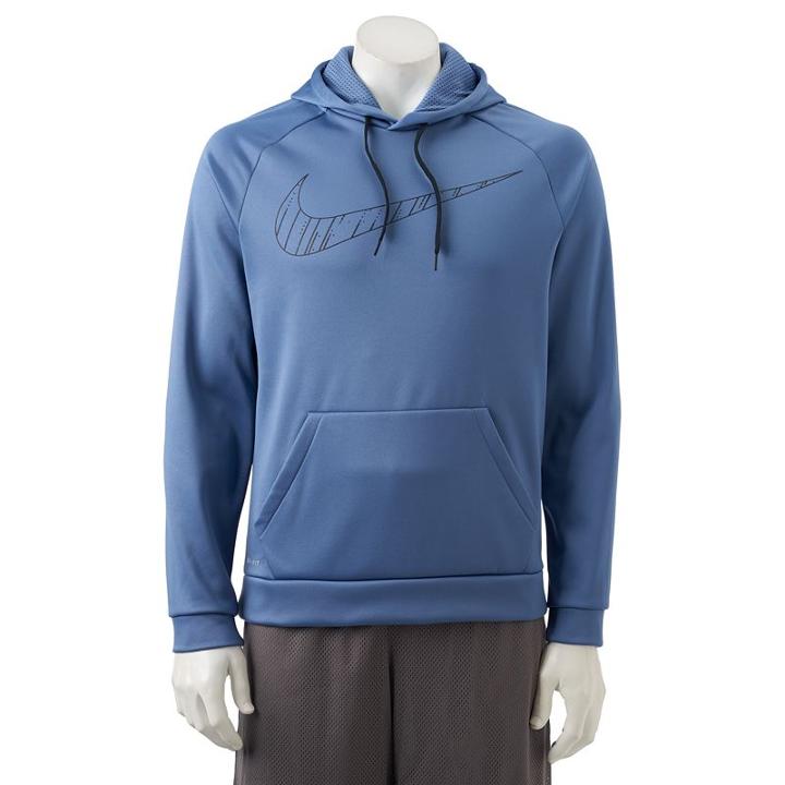 Men's Nike Sequel Therma-fit Fleece Hoodie, Size: Xxl, Dark Blue
