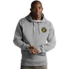 Men's Antigua Columbus Crew Victory Pullover Hoodie, Size: Small, Light Grey