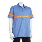 Men's Dickies Enhanced Visibility Button-down Work Shirt, Size: Xl, Blue Other