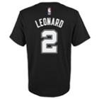 Boys 8-20 San Antonio Spurs Kawhi Leonard Player Name & Number Replica Tee, Size: L 14-16, Black