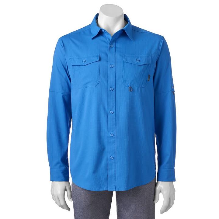 Big & Tall Columbia Pacific Breeze Button-down Shirt, Men's, Size: 4xb, Blue