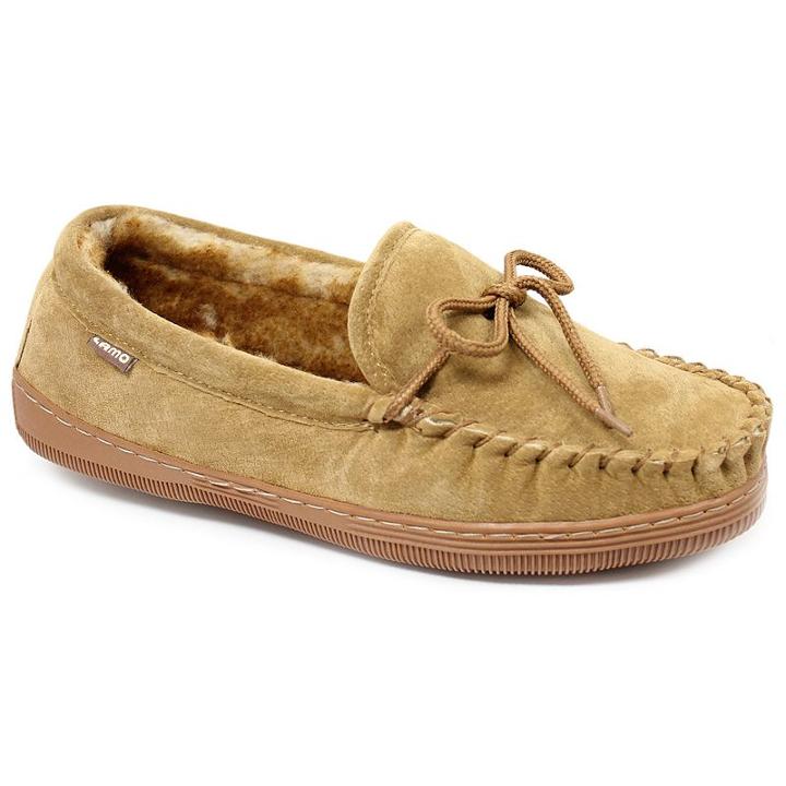 Lamo Men's Suede Moccasins, Size: 10, Brown