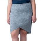 Plus Size Soybu Wren Asymmetrical Skirt, Women's, Size: 3xl, Dark Blue