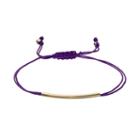 Lc Lauren Conrad Birth Month Curved Tube Cord Bracelet, Women's, Purple